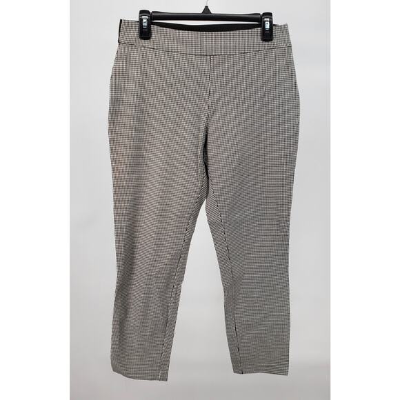 A New Day Women's Size 10 Bi-Stretch Skinny Ankle Pants Black Gingham New - Picture 1 of 5
